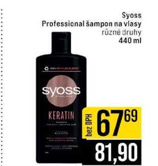 Syoss Professional šampon na vlasy různé druhy 440 ml 