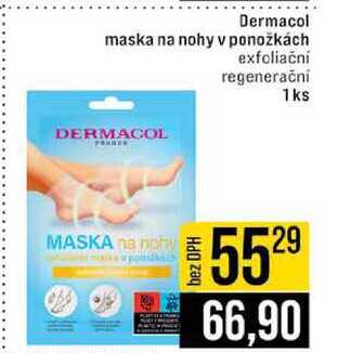 Dermacol maska na nohy v ponožkách exfoliační regeneračni 1ks 