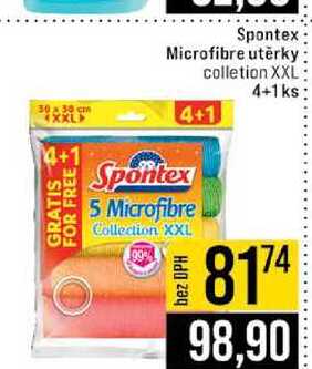 Spontex Microfibre utěrky colletion XXL 4+1