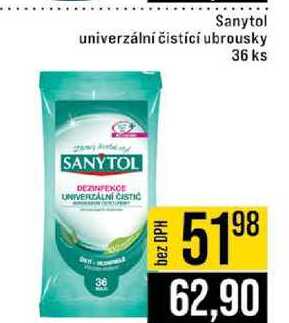 Sanytol univerzální čistící ubrousky 36 ks 