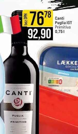 Canti Puglia IGT Primitivo 0,75l
