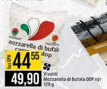 Vivaldi Mozzarella di Bufala DOP sýr 125 g 