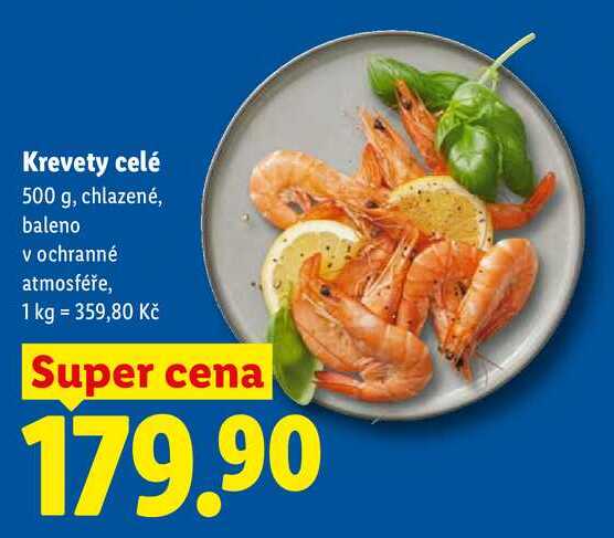 Krevety celé, 500 g 