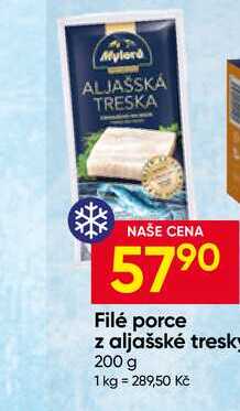 Mylord Premium Porce filé z aljašské tresky bez kostí hluboce zmrazené 200g