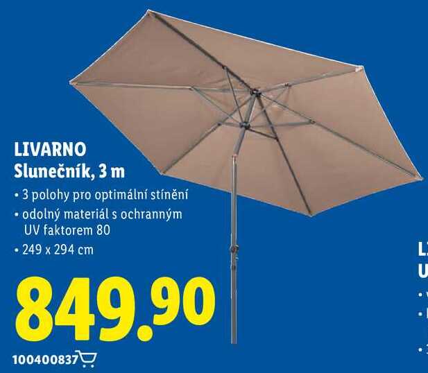 LIVARNO Slunečník, 3 m  