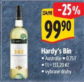 Hardy's Bin, 0,75 l