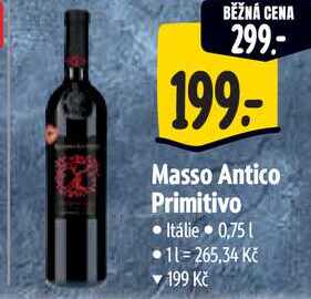 Masso Antico Primitivo, 0,75 l