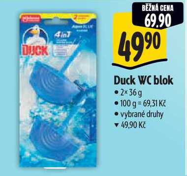 Duck WC blok, 2x 36 g