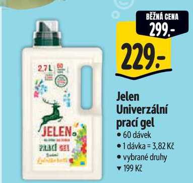 Jelen Univerzální prací gel, 60 dávek 