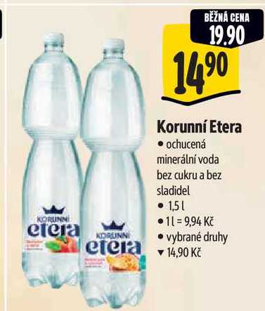 Korunní Etera, 1,5 l