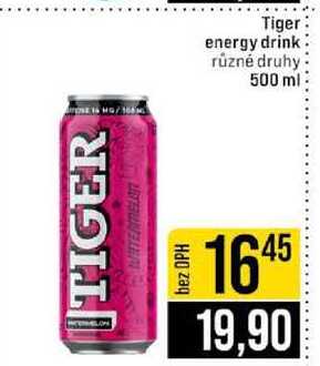 Tiger energy drink různé druhy 500 ml 