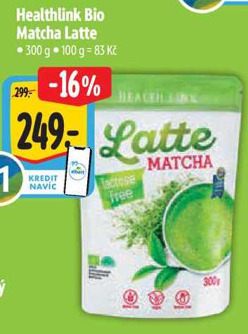 Healthlink Bio Matcha Latte, 300 g 
