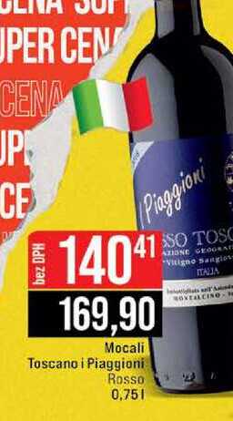 Mocali Toscano i Piaggioni Rosso 0,75l