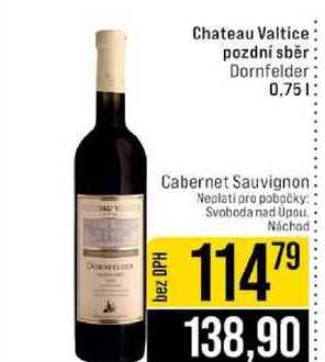 Chateau Valtice pozdní sběr Dornfelder 0.75l