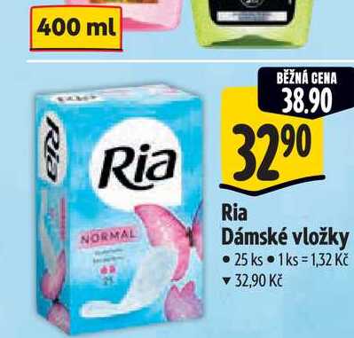   Ria Dámské vložky 25 ks 