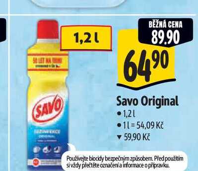   Savo Original  1,21  