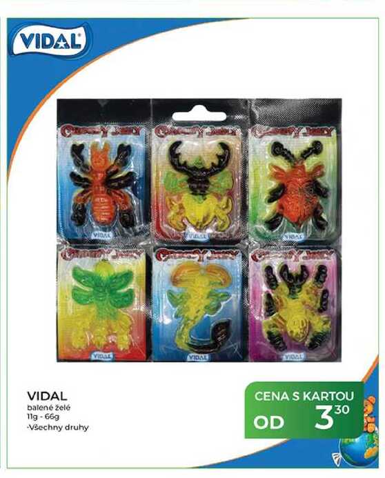 VIDAL balené želé 11g-66 g