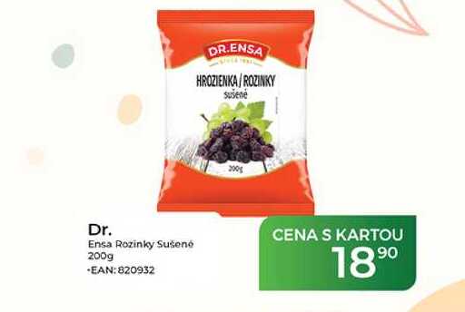 Dr. Ensa Rozinky Sušené 200g 