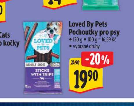  Loved By Pets Pochoutky pro psy 120 g 
