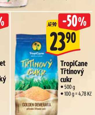   TropiCane Třtinový cukr 500 g  
