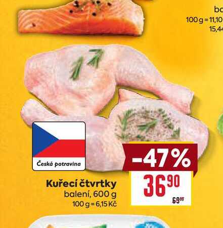 Kuřecí čtvrtky balení, 600 g  