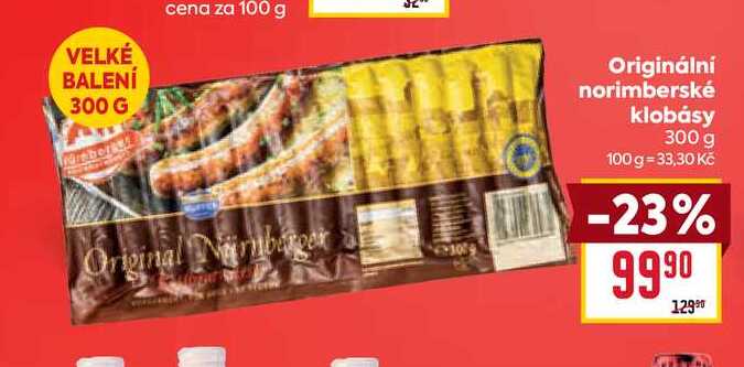 Originální norimberské klobásy 300 g  
