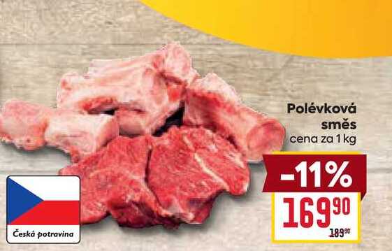 Polévková směs cena za 1 kg   