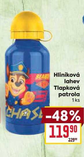 Hliníková lahev Tlapková patrola 1 ks 