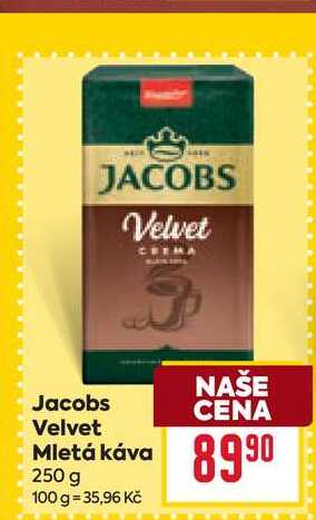 Jacobs Velvet Mletá káva 250 g 