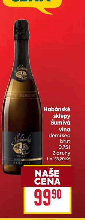 Habánské sklepy Šumivá vína demi sec brut 0,75l