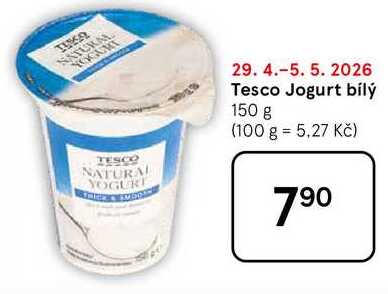 Tesco Jogurt bílý, 150 g  