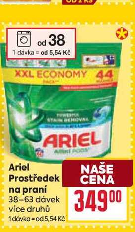 Ariel Prostředek na praní 38-63 dávek 