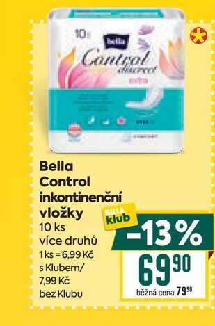 Bella Control inkontinenční vložky 10 ks 