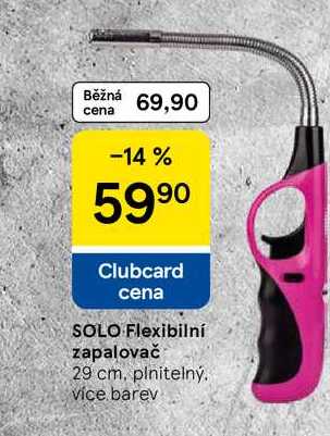 SOLO Flexibilní zapalovač, 29 cm, plnitelný. více barev 