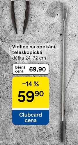 Vidlice na opékání teleskopická, délka 24-72 cm 