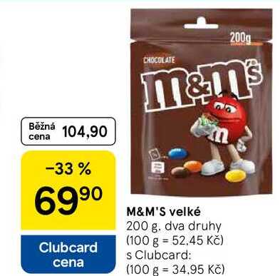 M&M'S velké, 200 g 