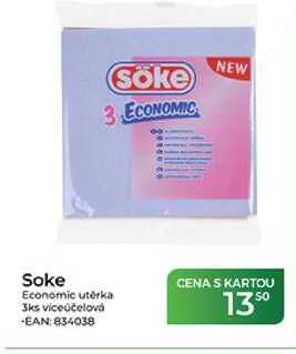 Soke Economic utěrka 3ks víceúčelová 