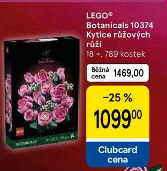 LEGO® Botanicals 10374 Kytice růžových růží 18+, 789 kostek
