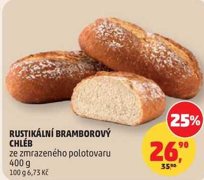 RUSTIKÁLNÍ BRAMBOROVÝ CHLÉB, 400 g