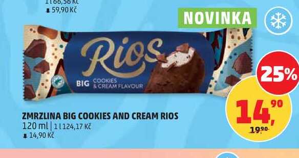 ZMRZLINA BIG COOKIES AND CREAM RIOS, 120 ml