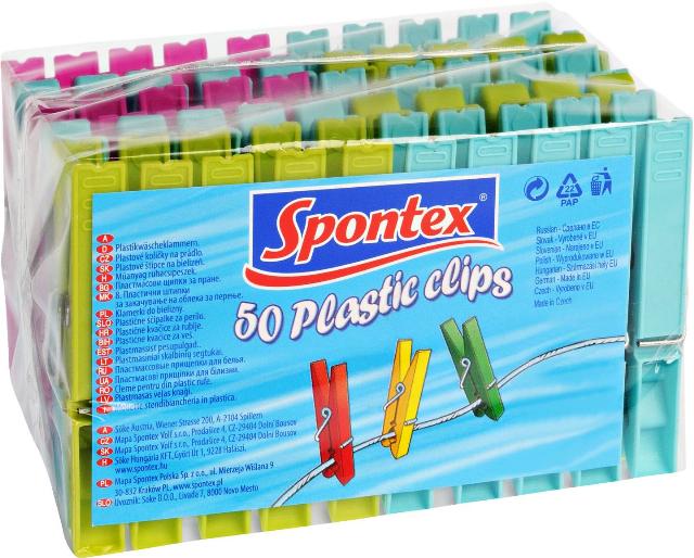 Spontex Kolíčky na prádlo 50 kusů v balení