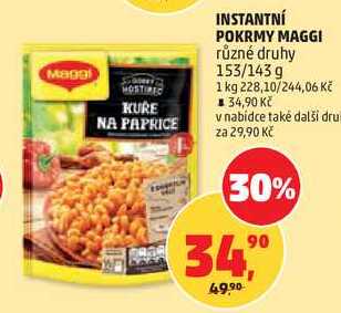 INSTANTNÍ POKRMY MAGGI různé druhy, 153/143 g 