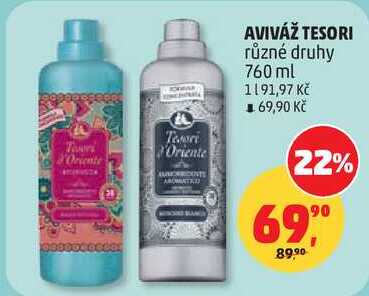 AVIVÁŽ TESORI různé druhy, 760 ml  