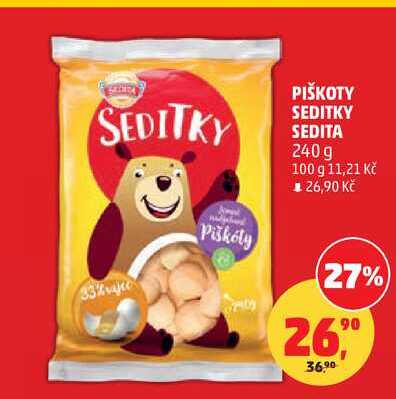 SEDITKY PIŠKOTY, 240 g