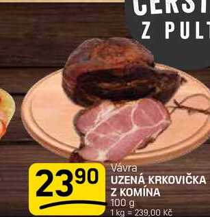 UZENÁ KRKOVIČKA Z KOMÍNA 100 g 
