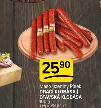 DRAČÍ KLOBÁSA | OTAVSKÁ KLOBÁSA 100 g 