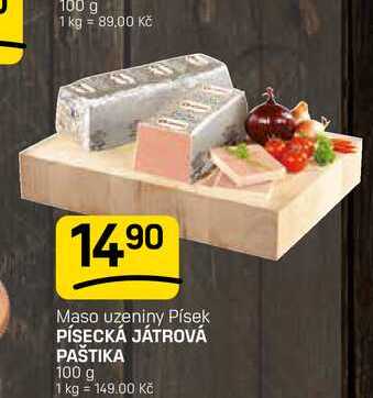 PÍSECKÁ JÁTROVÁ PAŠTIKA 100 g