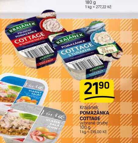 POMAZÁNKA COTTAGE vybrané druhy 100 g 