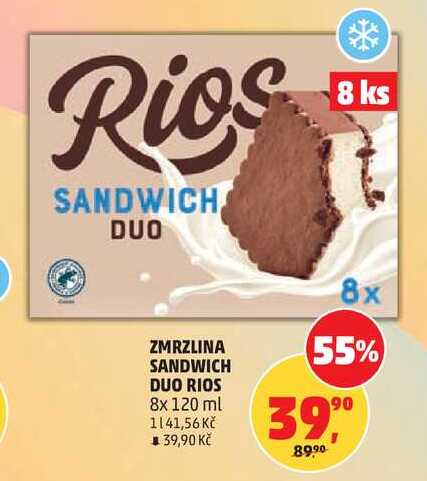 ZMRZLINA SANDWICH DUO RIOS, 8x 120 ml
