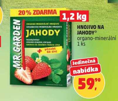 HNOJIVO NA JAHODY organo-minerální, 1 ks